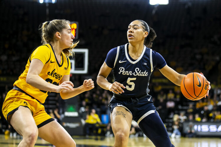 No. 12 Iowa women light up PSU